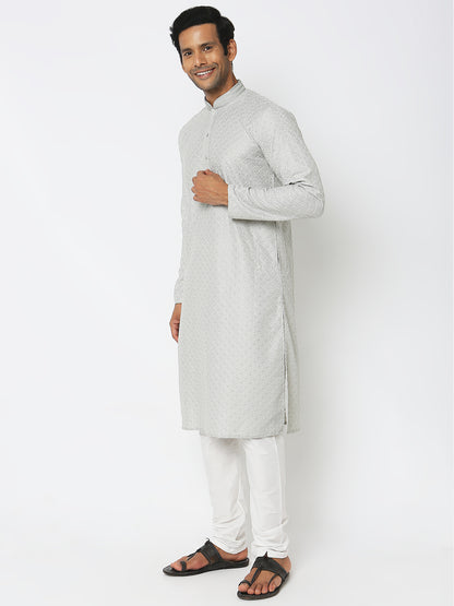 Regular Fit Embroidered Kurta Sets