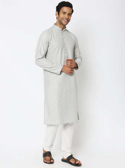Regular Fit Embroidered Kurta Sets
