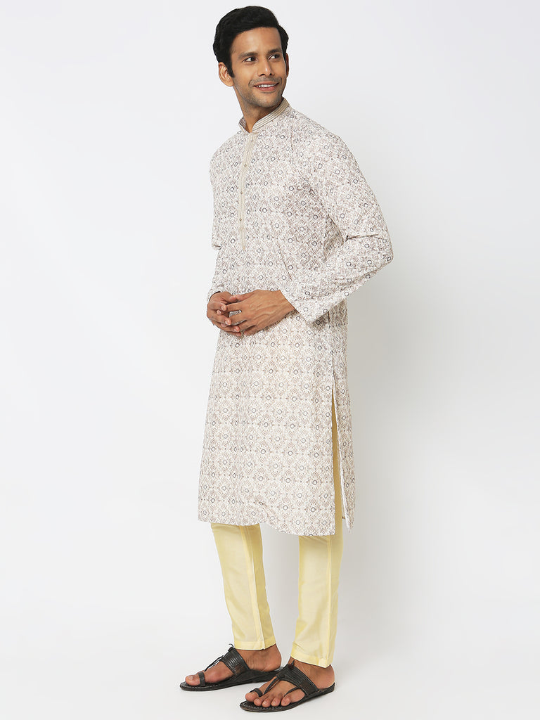 Regular Fit Embroidered Kurta Sets