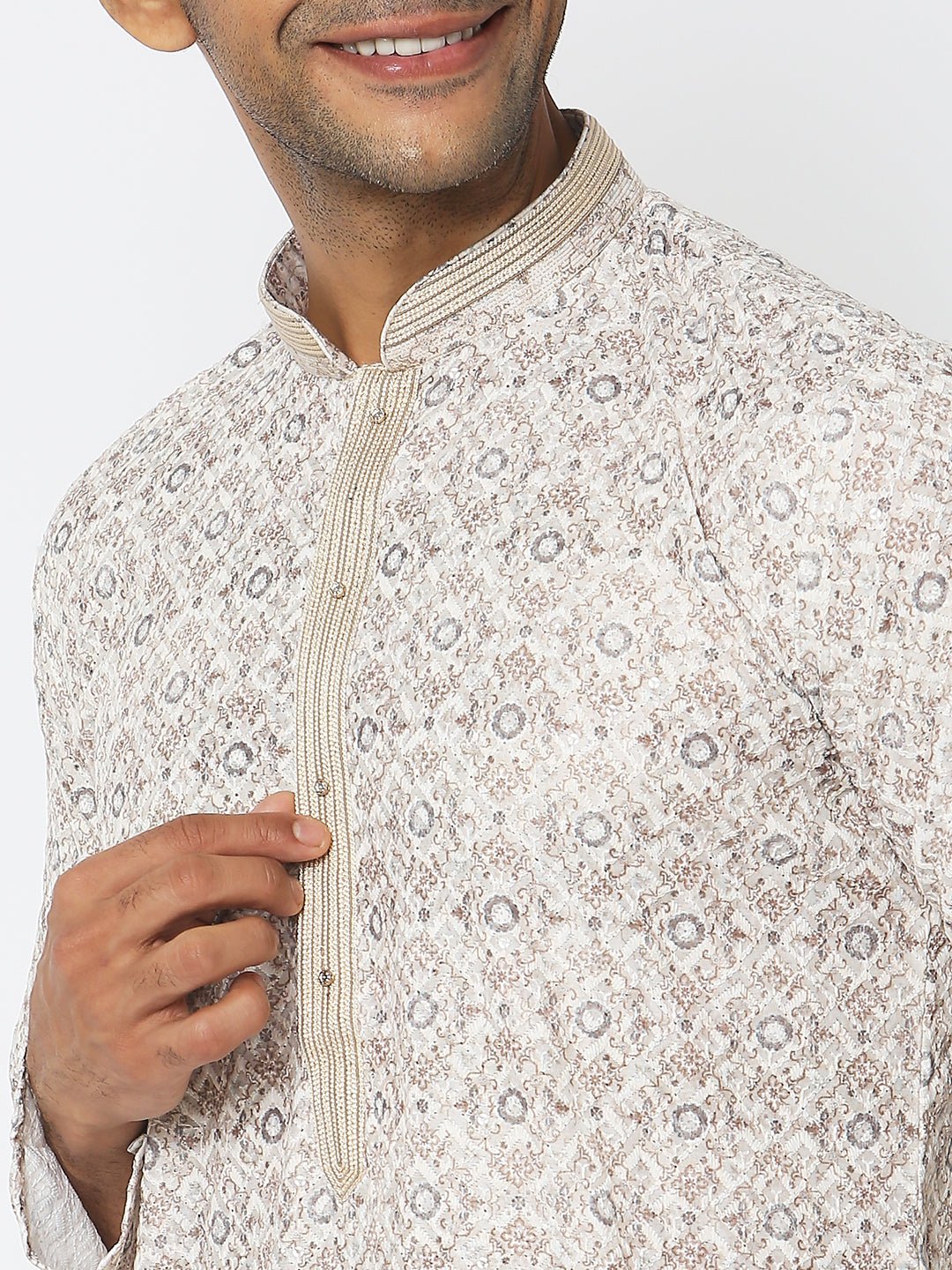 Regular Fit Embroidered Kurta Sets
