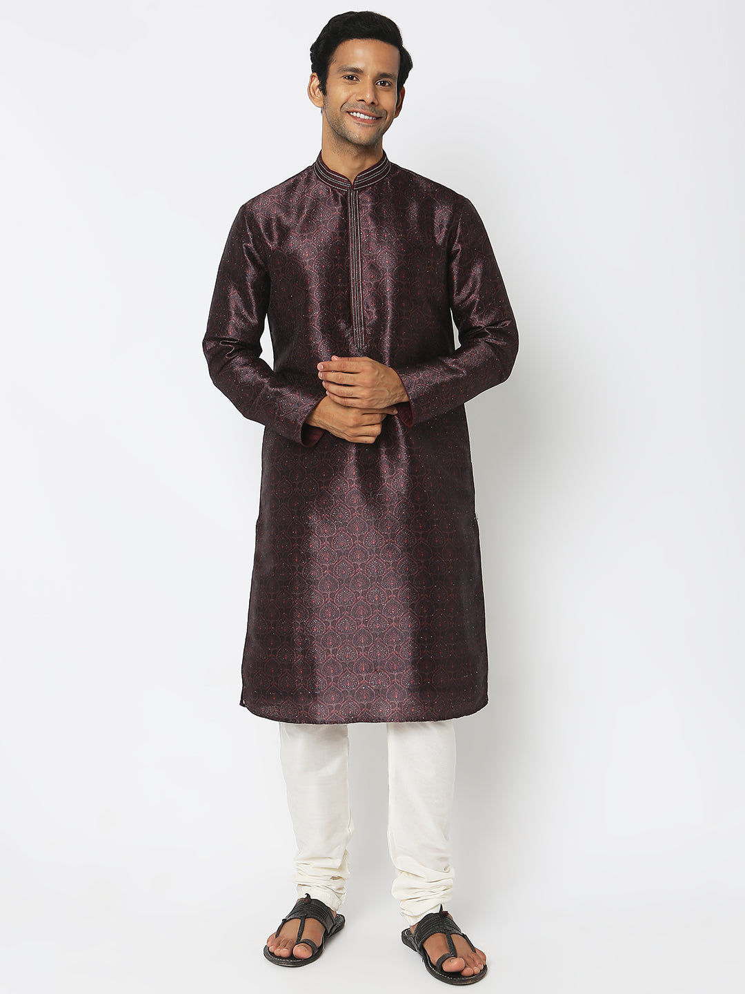 Regular Fit Jacquard Kurta Sets