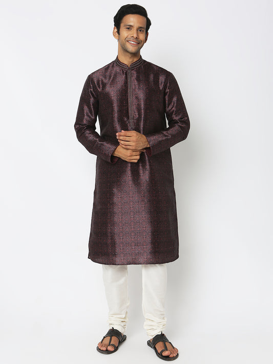 Regular Fit Jacquard Kurta Sets