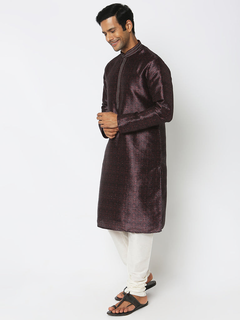 Regular Fit Jacquard Kurta Sets