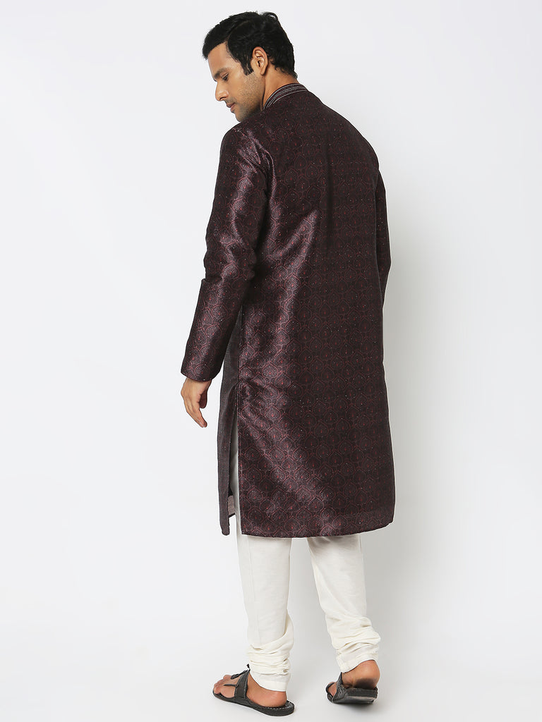 Regular Fit Jacquard Kurta Sets