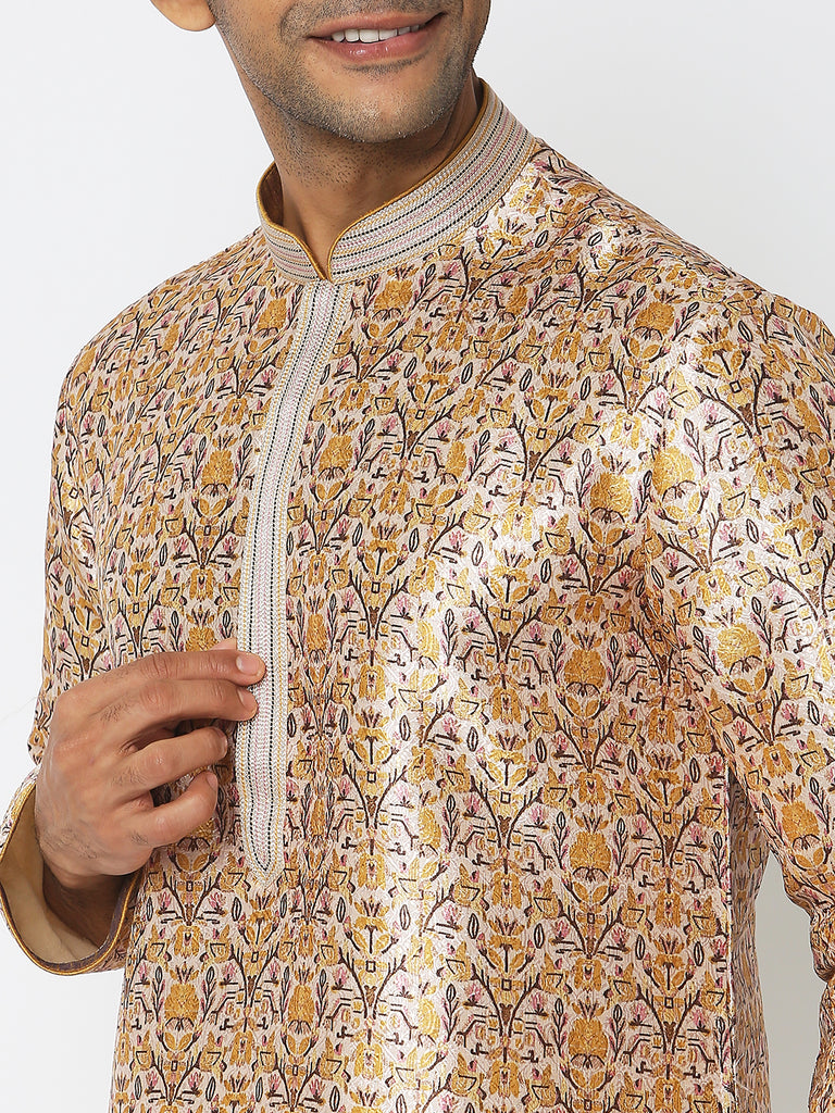 Regular Fit Jacquard Kurta Sets