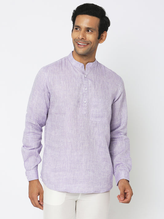 Regular Fit Solid Short Kurta