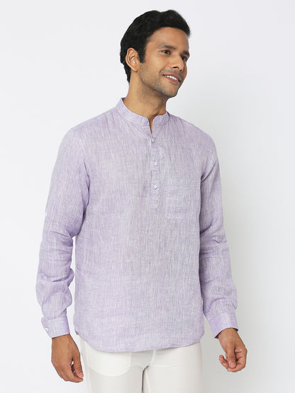 Regular Fit Solid Short Kurta