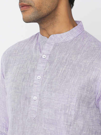 Regular Fit Solid Short Kurta