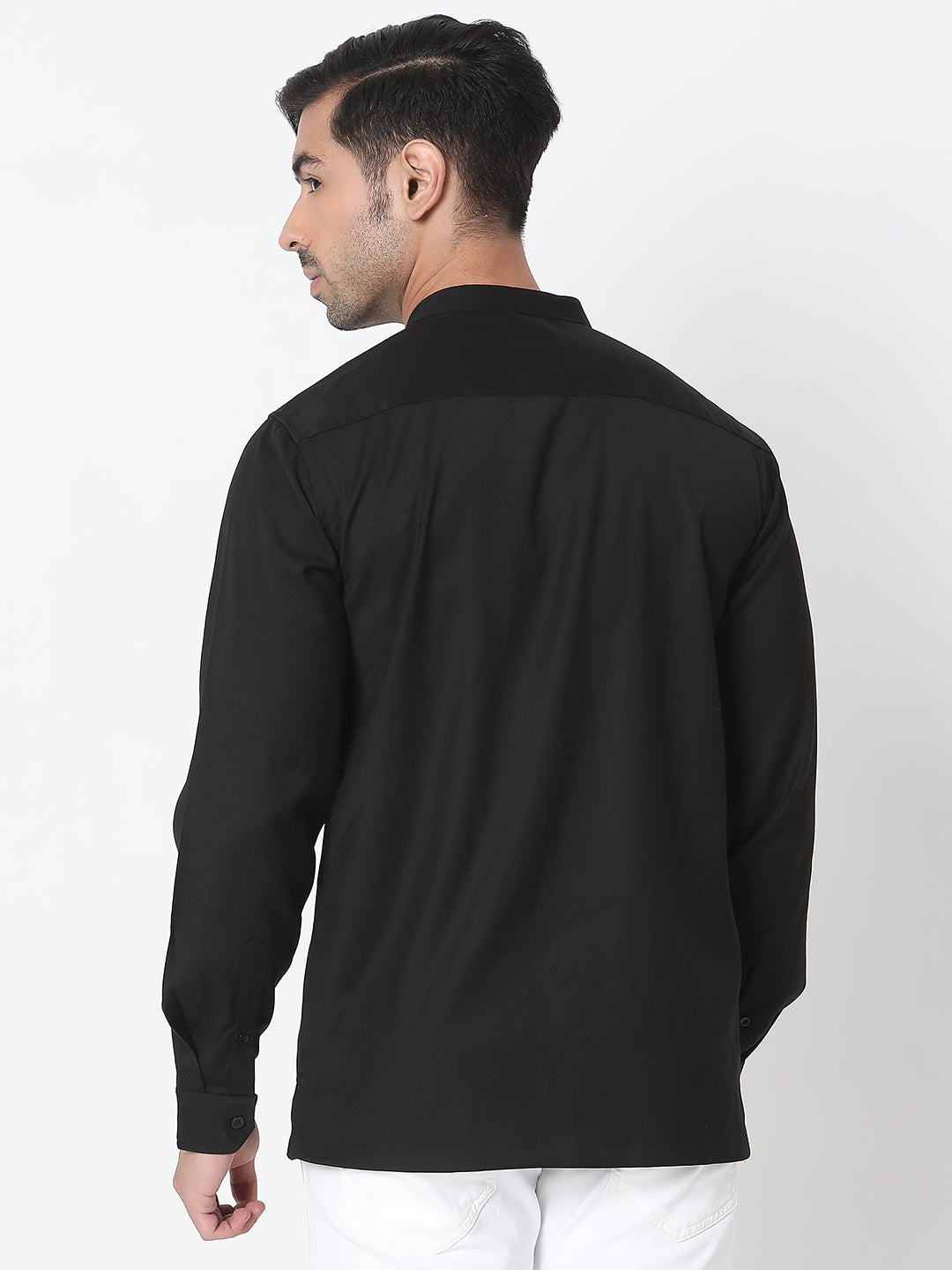 Regular Fit Solid Short Kurta