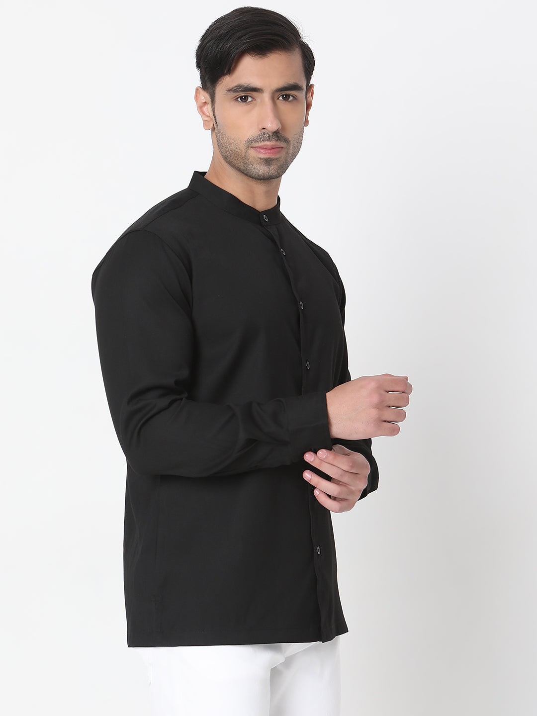 Regular Fit Solid Short Kurta
