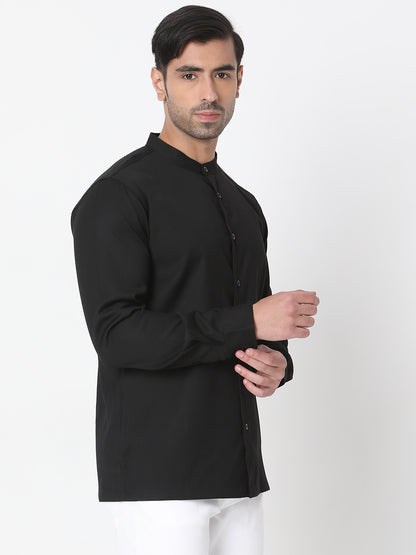Regular Fit Solid Short Kurta