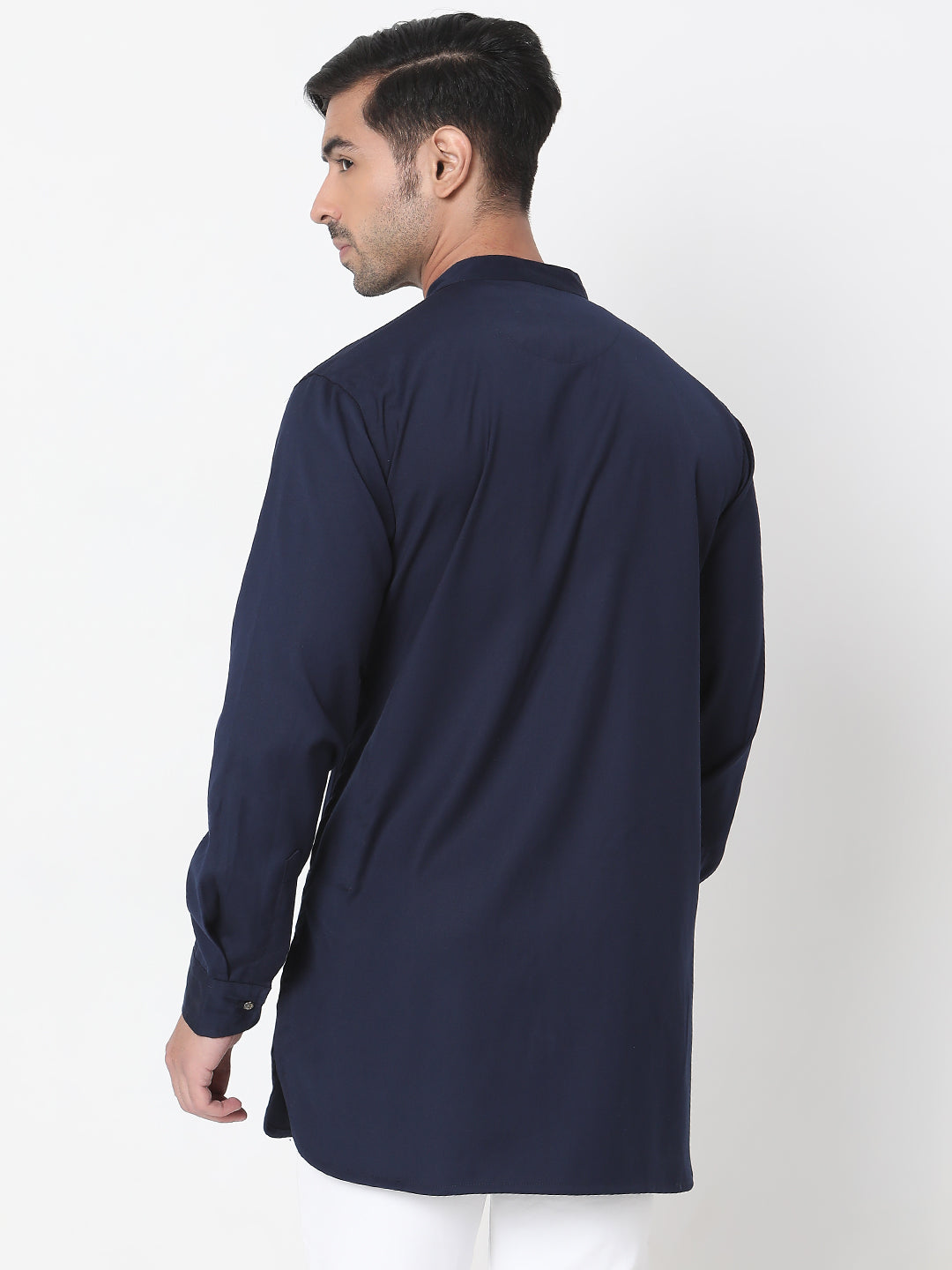 Regular Fit Solid Short Kurta