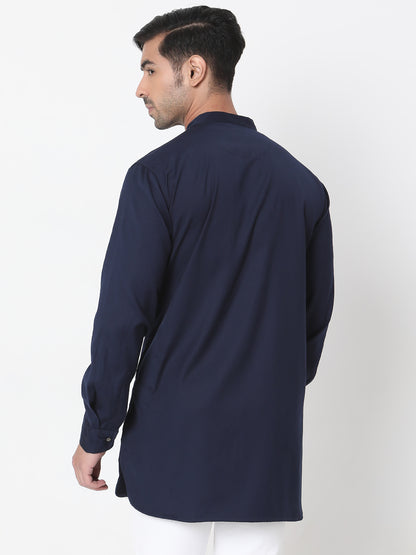 Regular Fit Solid Short Kurta