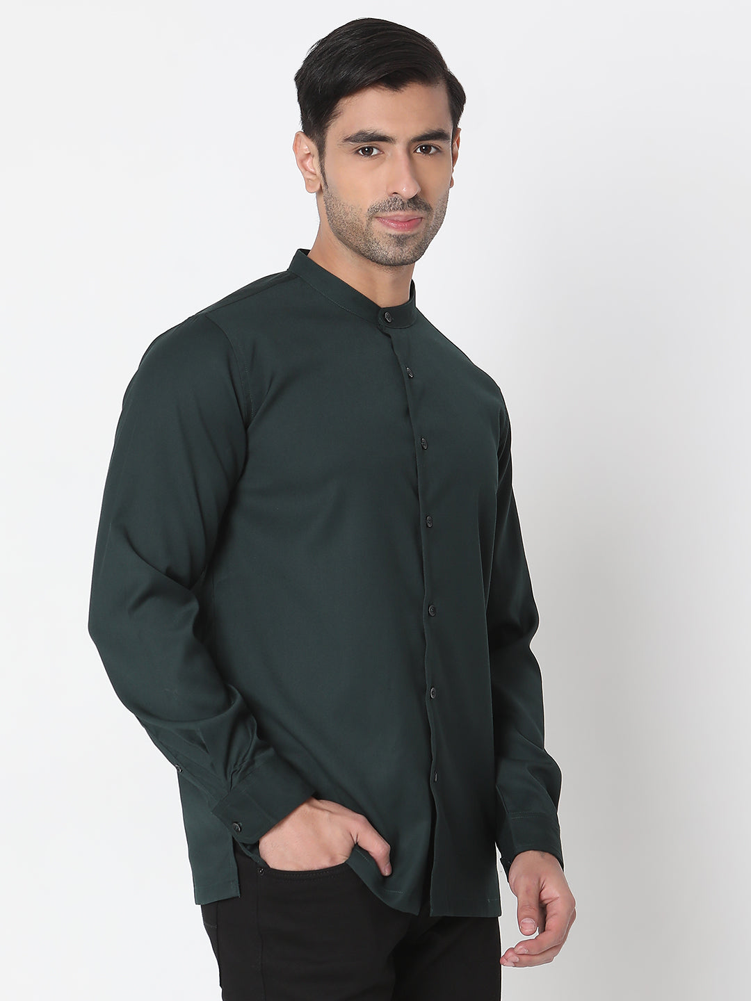 Regular Fit Solid Short Kurta