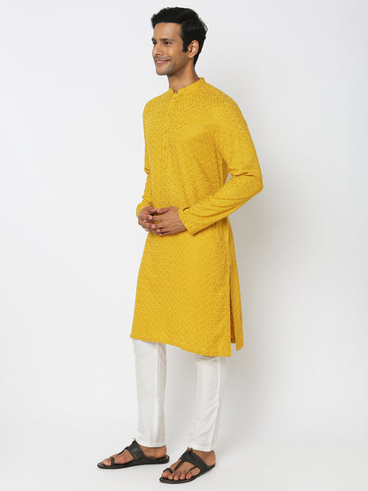 Regular Fit Embroidered Kurta Sets