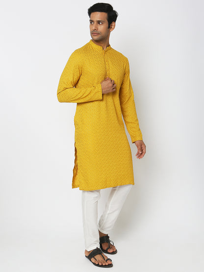 Regular Fit Embroidered Kurta Sets