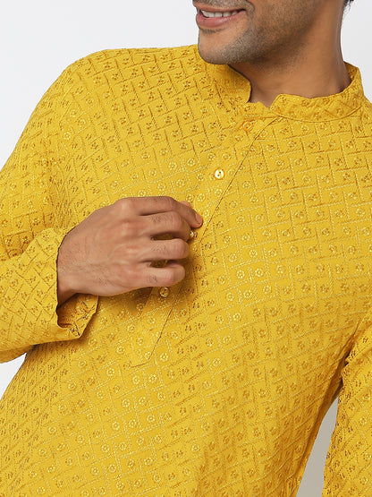 Regular Fit Embroidered Kurta Sets
