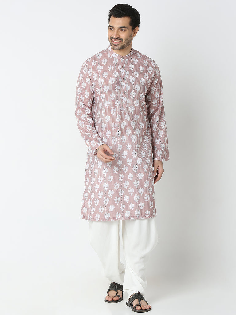 Regular Fit Embroidered Kurta