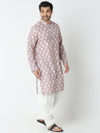 Regular Fit Embroidered Kurta
