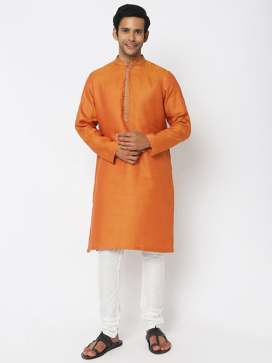 Regular Fit Embroidered Kurta