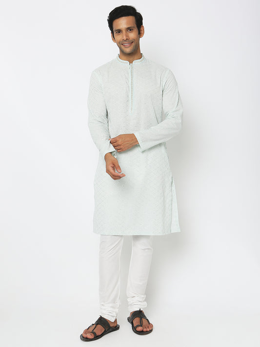 Regular Fit Embroidered Kurta