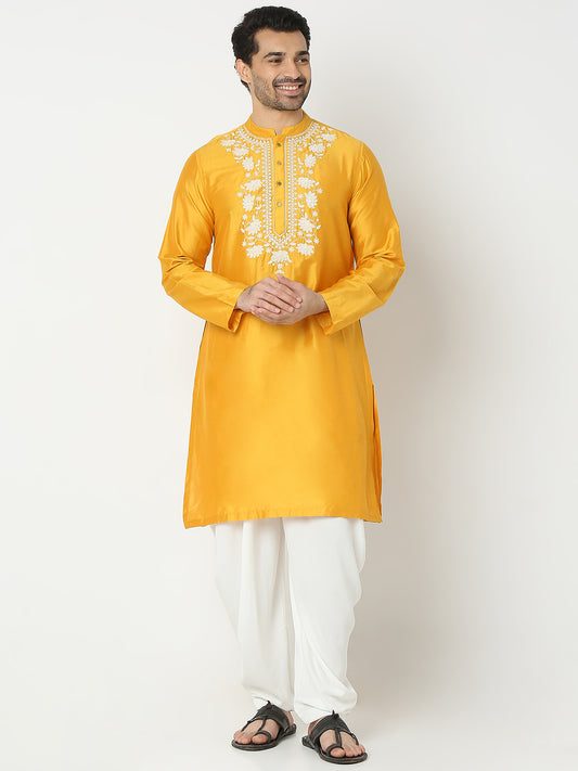Regular Fit Embroidered Kurta