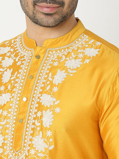 Regular Fit Embroidered Kurta