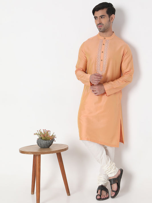 Regular Fit Embroidered Kurta
