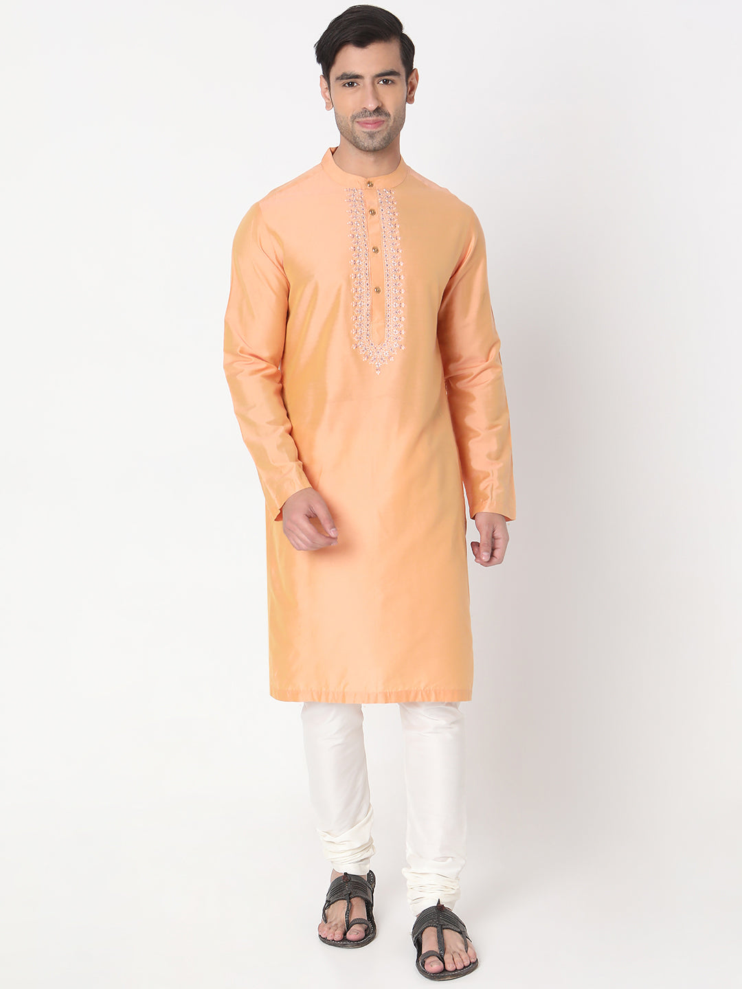 Regular Fit Embroidered Kurta