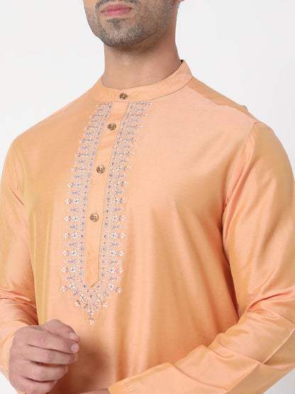 Regular Fit Embroidered Kurta