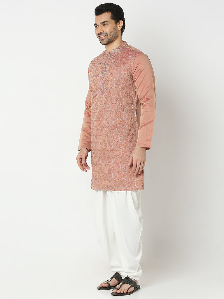 Regular Fit Embroidered Kurta