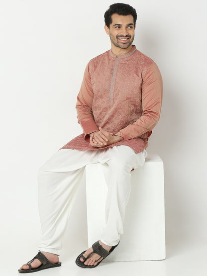 Regular Fit Embroidered Kurta