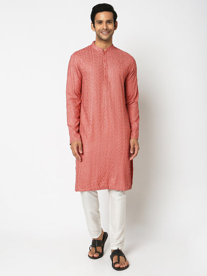 Regular Fit Embroidered Kurta