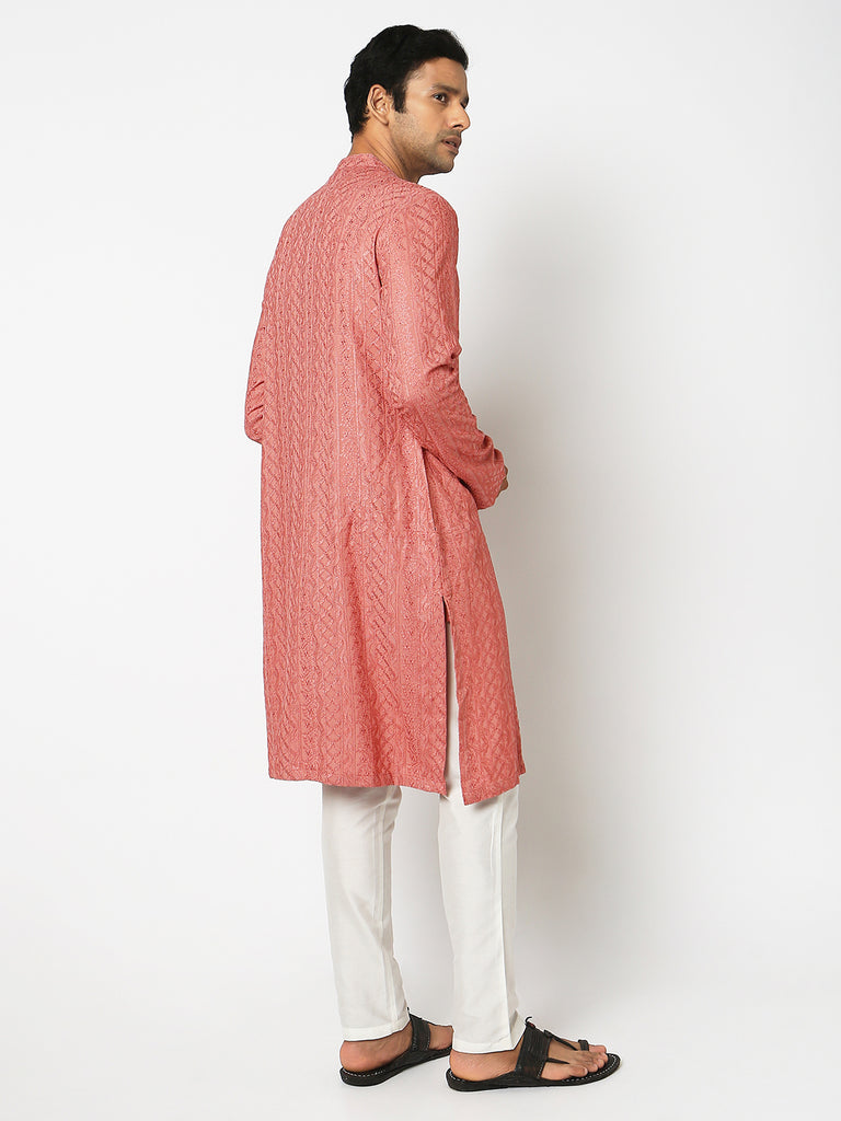 Regular Fit Embroidered Kurta