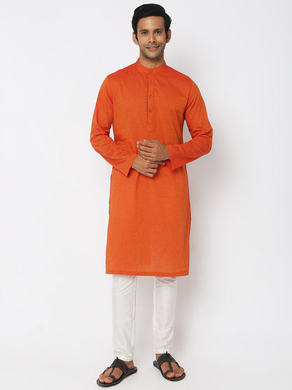 Regular Fit Embroidered Kurta