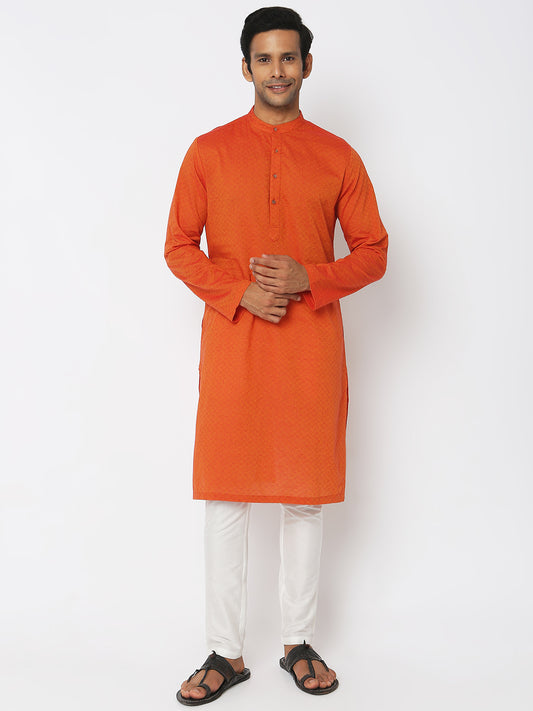 Regular Fit Embroidered Kurta