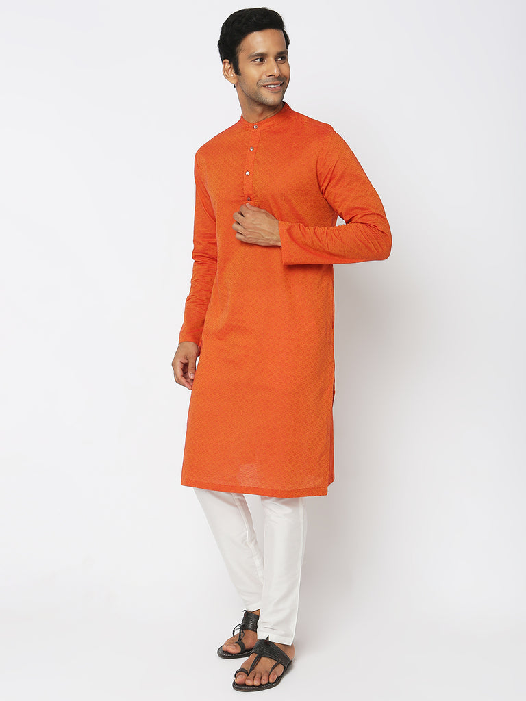 Regular Fit Embroidered Kurta