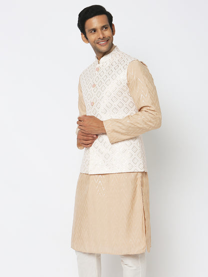 Regular Fit Embellished Ethnic Jacket