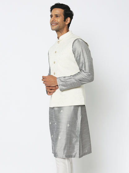 Regular Fit Jacquard Ethnic Jacket