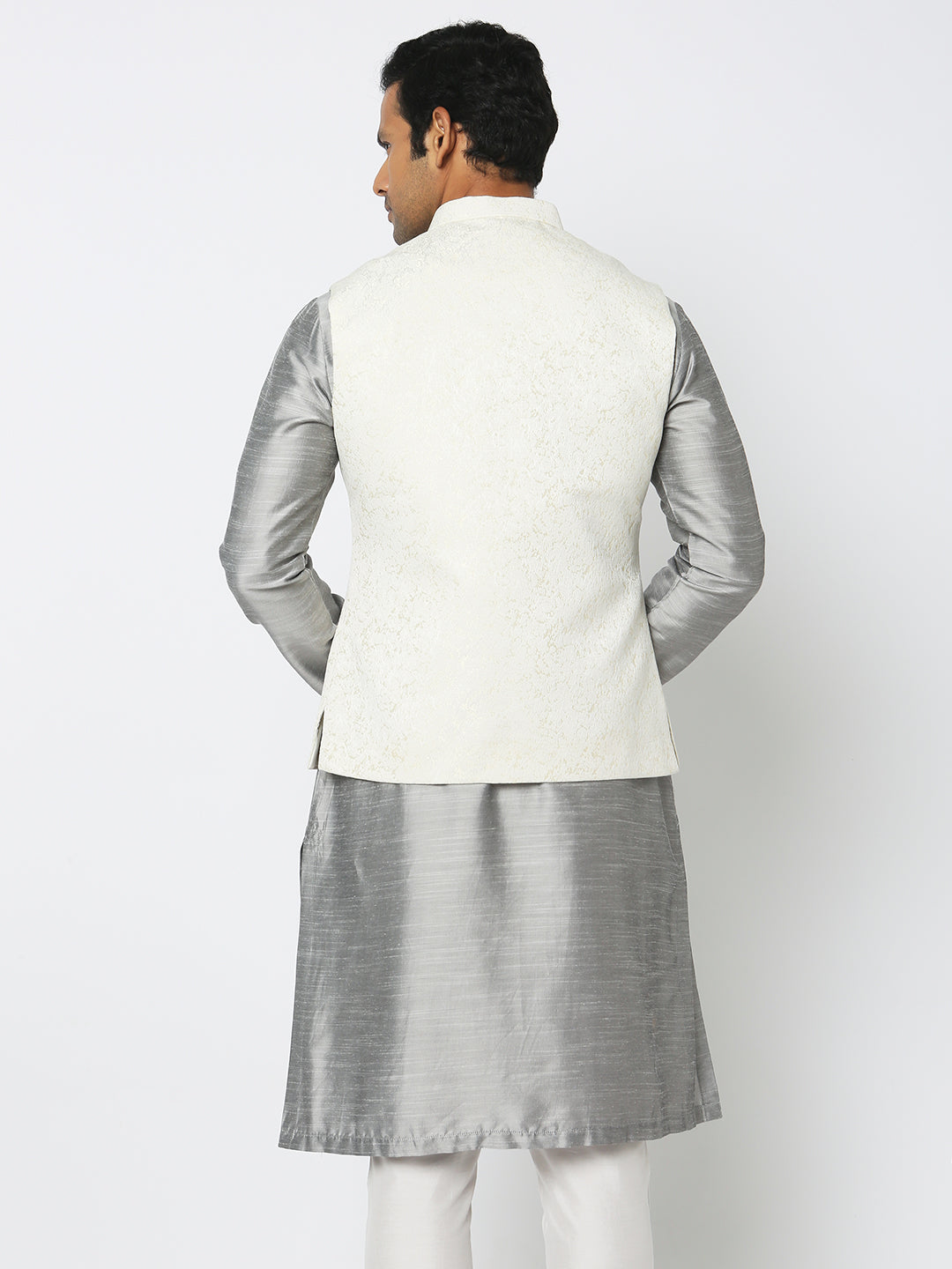 Regular Fit Jacquard Ethnic Jacket