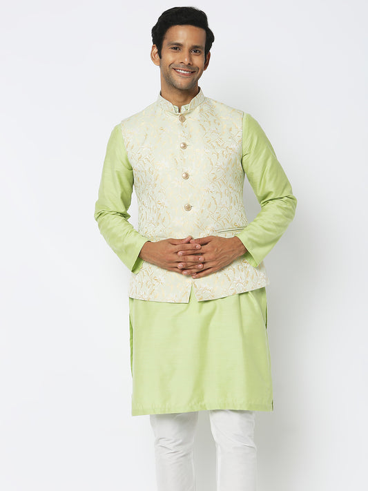 Regular Fit Jacquard Ethnic Jacket