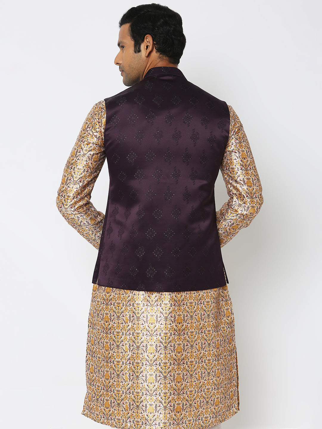 Regular Fit Jacquard Ethnic Jacket
