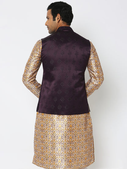 Regular Fit Jacquard Ethnic Jacket