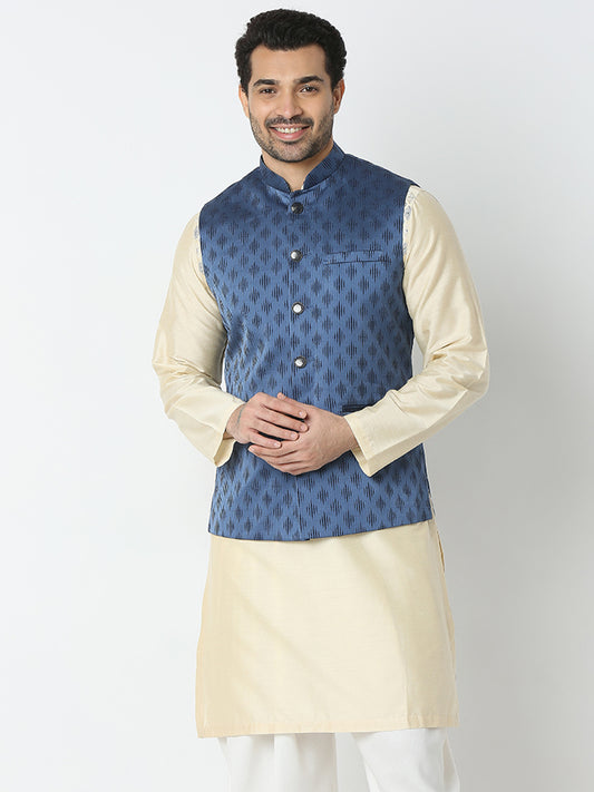 Regular Fit Jacquard Ethnic Jacket