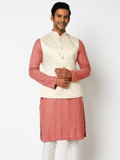 Regular Fit Jacquard Ethnic Jacket