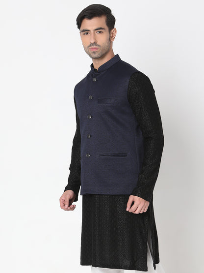 Regular Fit Solid Ethnic Jackets