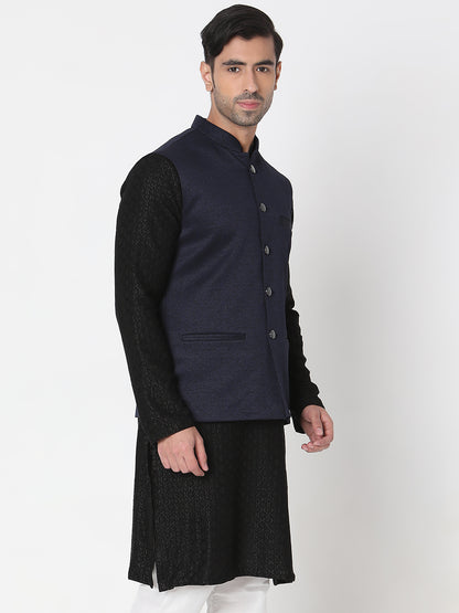 Regular Fit Solid Ethnic Jackets