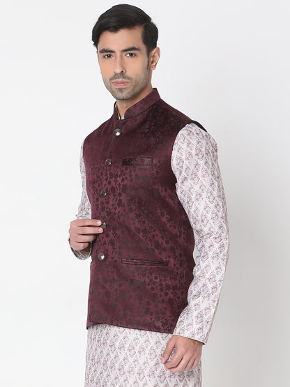 Regular Fit Solid Ethnic Jackets