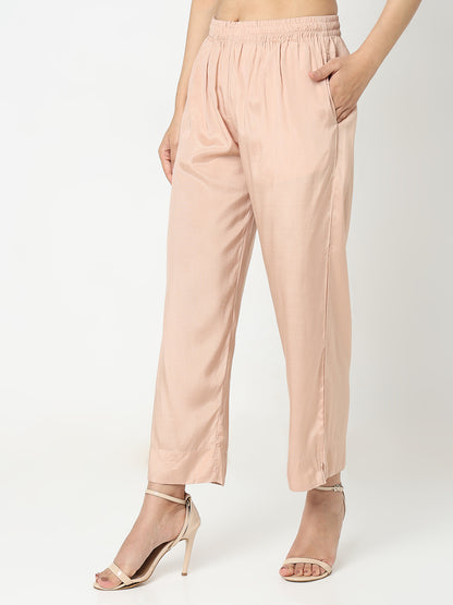 Nylangan Regular Fit Solid Mid Rise Ethnic Pants