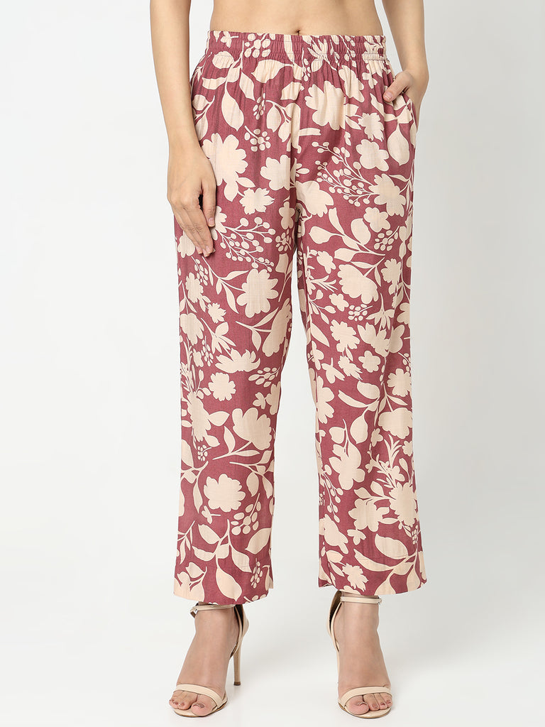 Nylangan Regular Fit Printed Mid Rise Ethnic Pants